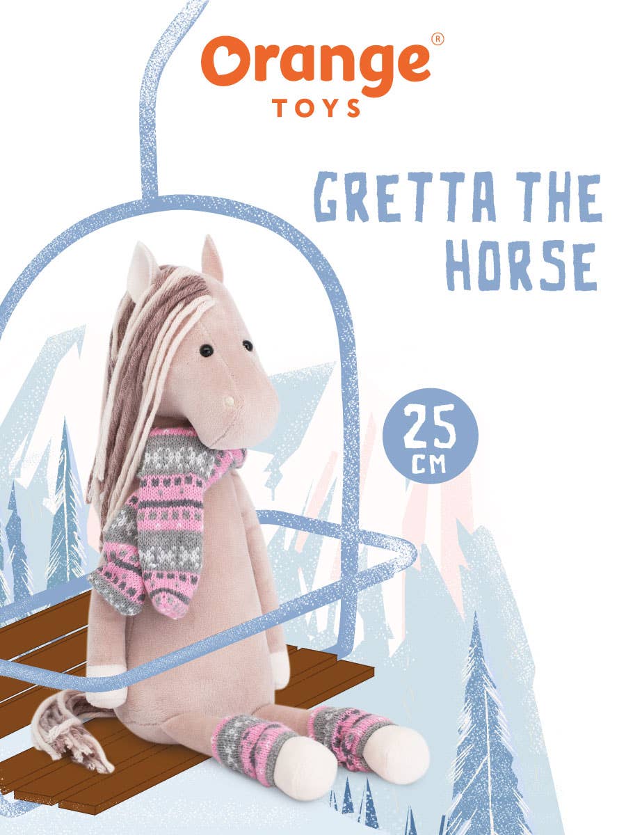 Orange Toys - Wholesale Stuffed/Plush Toy - Kids & Baby - Gretta the Horse Plush - 25cm - 0+6