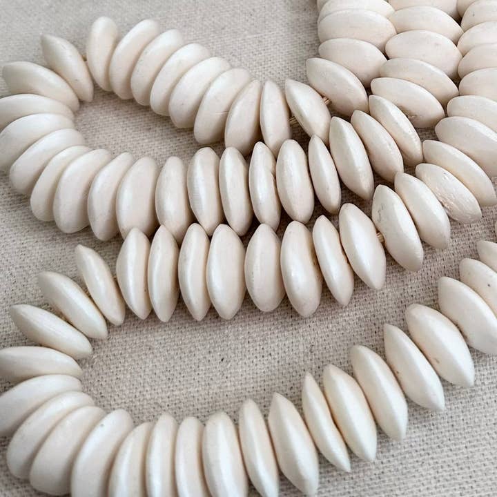 Root to Home - Wholesale Beads - Recycled Bone Beads, White1