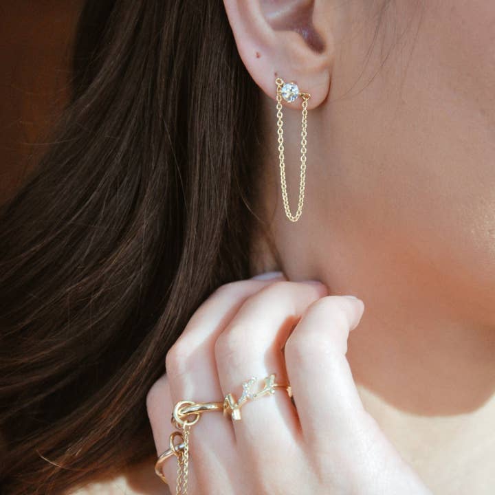 Weißer Topas Circlette Kette Drop Set für den Großhandel auf Faire