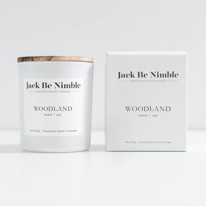 Jack Be Nimble Candles - Wholesale Jar/Filled Candle - 11oz Woodland Scented Soy Candle0
