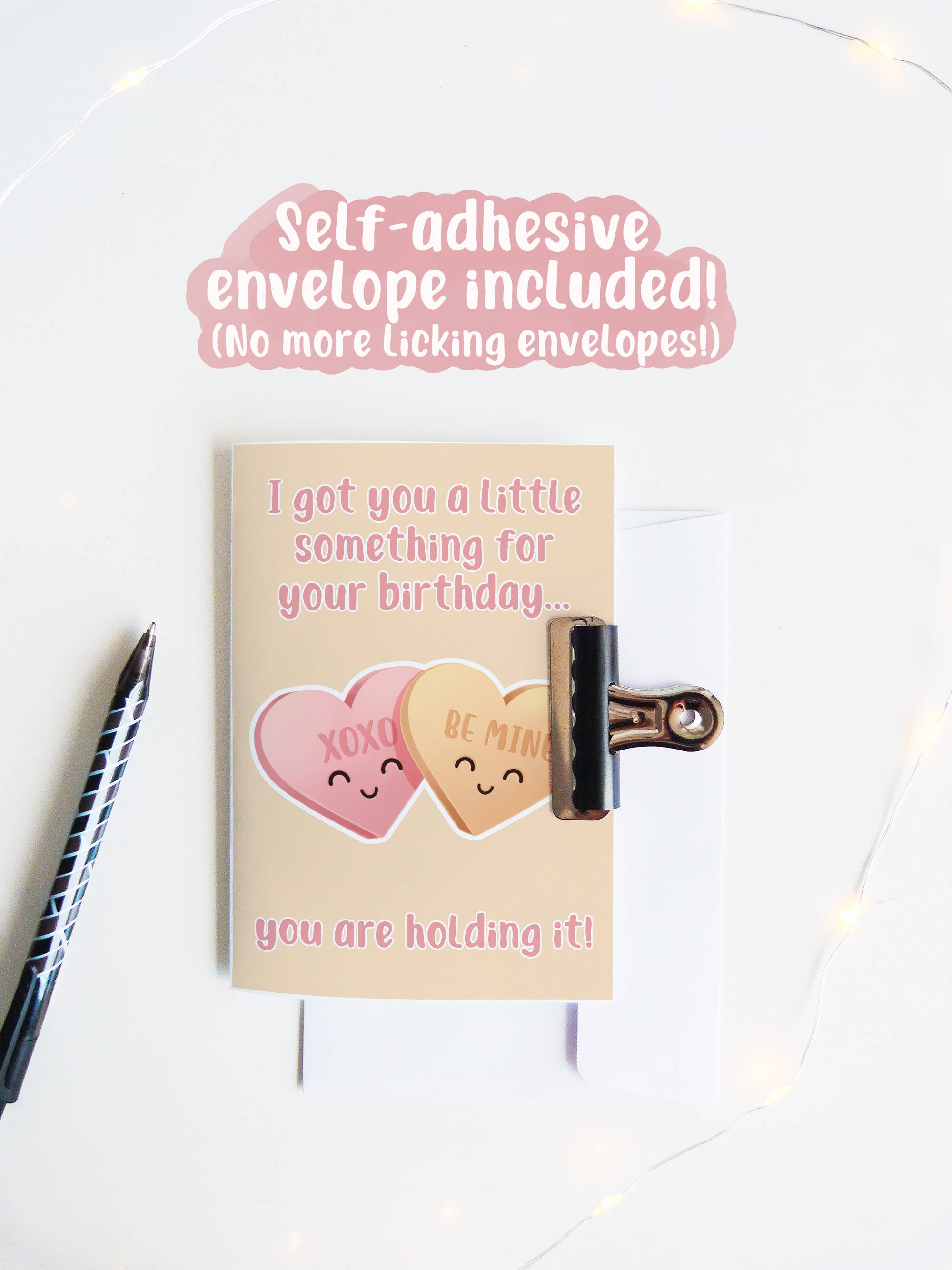 Join The Creative Side – Großhandel Geburtstagskarten – Candy Hearts, Lustige Geburtstagskarten, Grußkarte,2