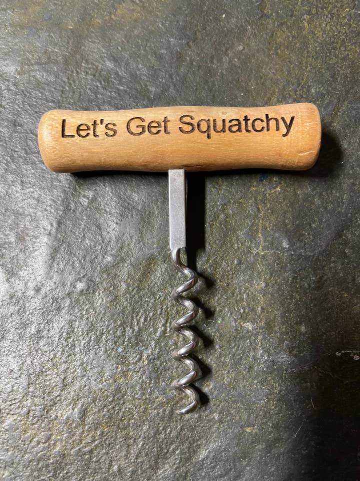 Bigfoot Let's Get Squatchy corkscrew for wholesale by Squatchin’ Country