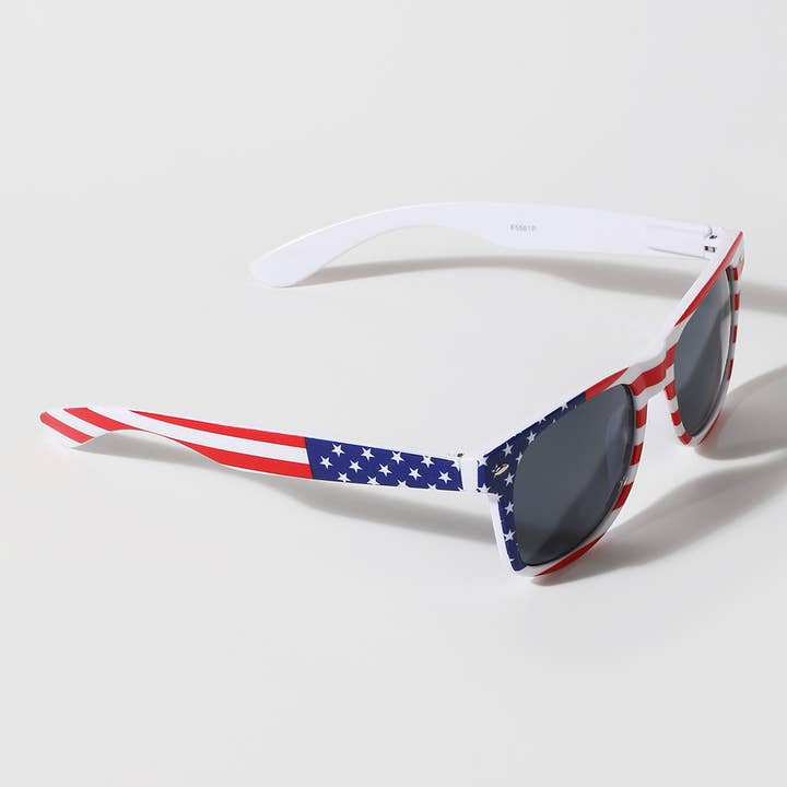 ASSORTED COLOR American Flag Sunglasses Patriotic Accessories for wholesale on Faire4