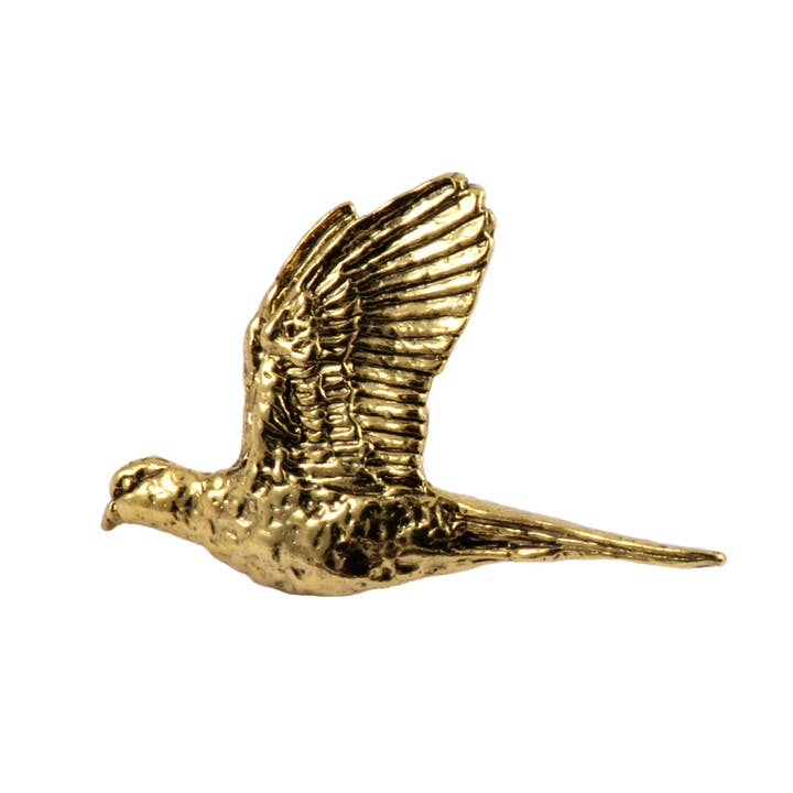 Creative Pewter Designs - Wholesale Brooch - Mourning Dove Bird Pewter Lapel Pin Brooch, B034
