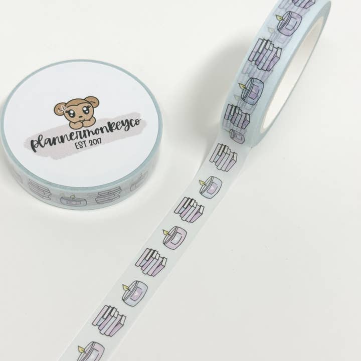 Libros de autocuidado y velas 2.0 Cinta Washi | 10MM para venta al por mayor de Plannermonkeyco