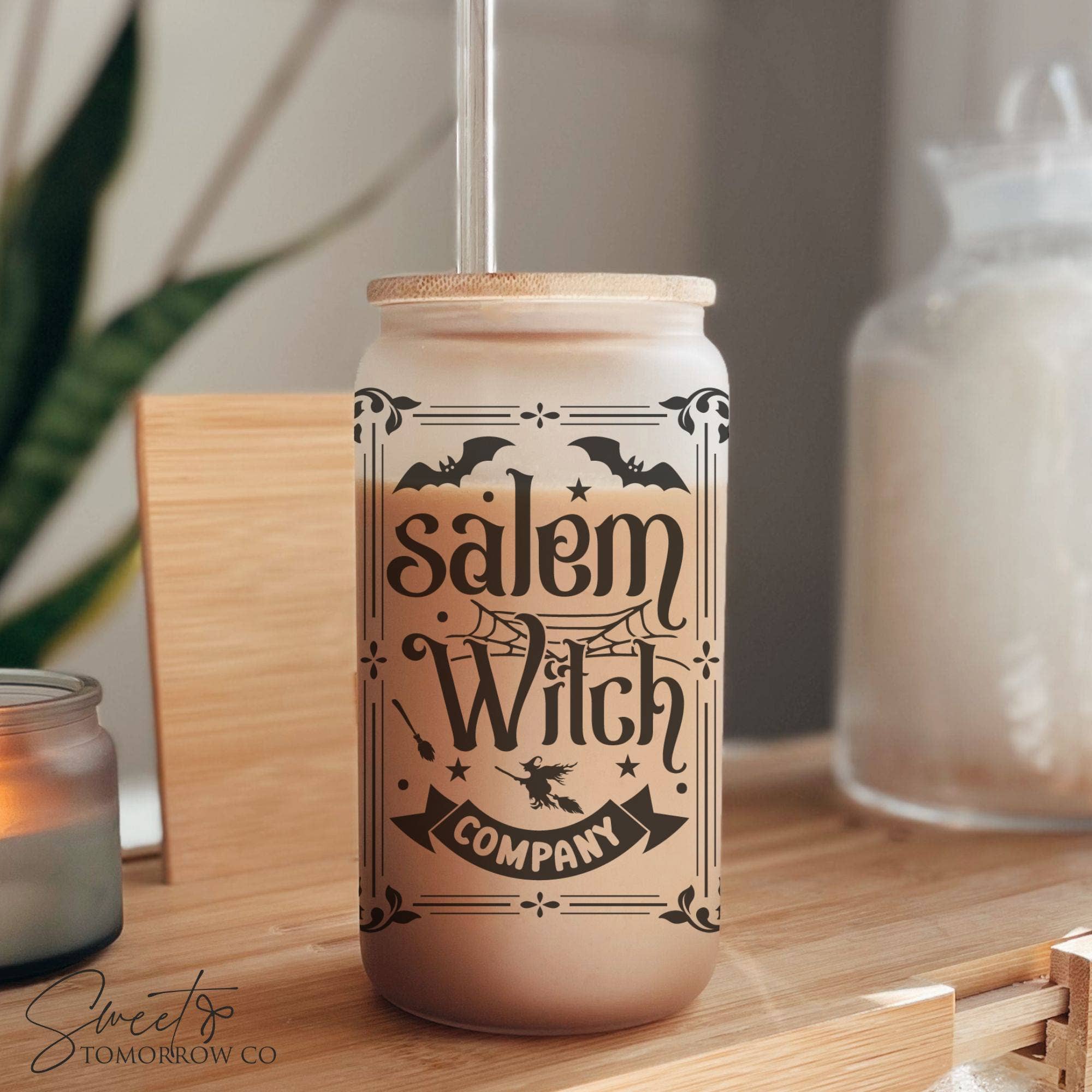 Cataleya Designs Studio LLC - Wholesale Drinking Glass/Cup - Salem Witch Company Halloween Glass Spooky Season Tumbler4