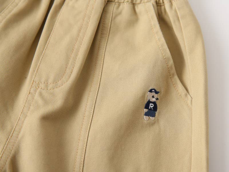 CHANG EN LLC - Vendita all'ingrosso Pantaloni - Bambini - Pantaloni casual ricamati con orso per ragazzi5