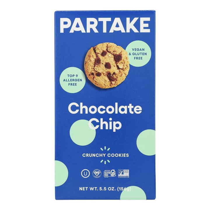 Partake Sprouted Grain Choc Chip Mini Cookies, 6-Pack for wholesale by Everyday Supply Co
