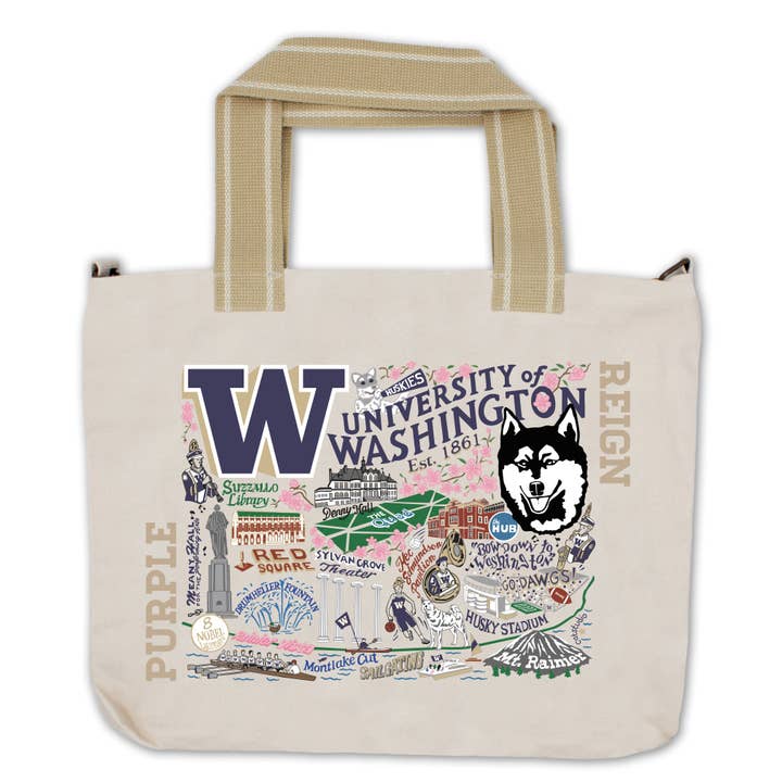 University of Washington Collegiate Tote Bag for wholesale by catstudio