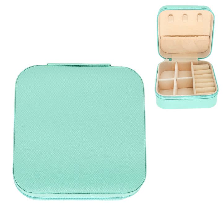 SP Sophia Collection - Wholesale Jewelry Box/Organizer - Monochromatic Pu Leather Jewelry Box