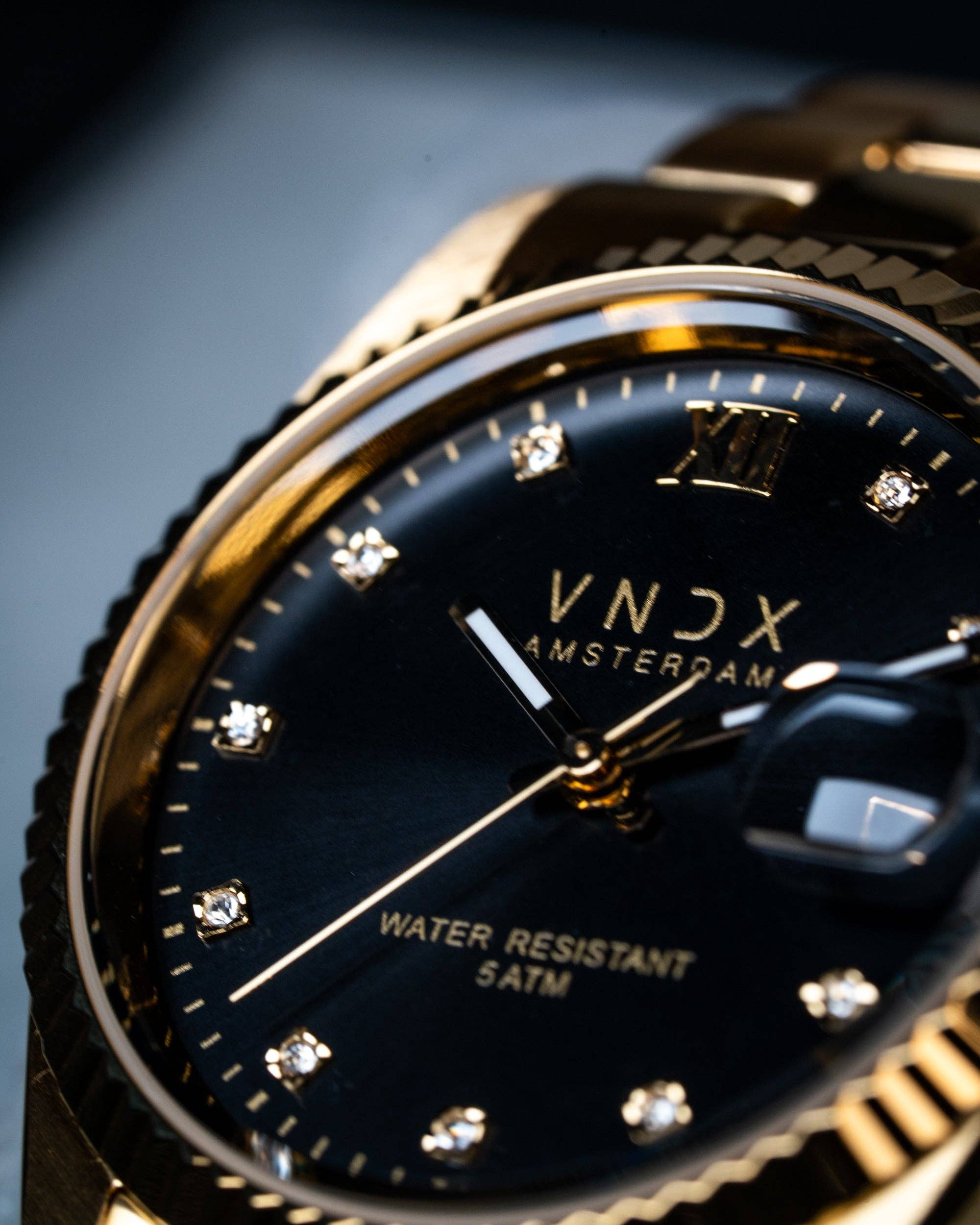 VNDX Amsterdam - Venta al por mayor Reloj de pulsera - Mujer - Dare Devil Medio Oro Negro3