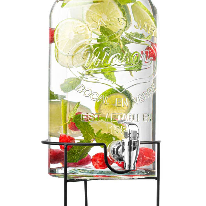 Royalty Art Mason Jar Glass Drink Dispenser for Parties, Hol for wholesale by Royalty Art