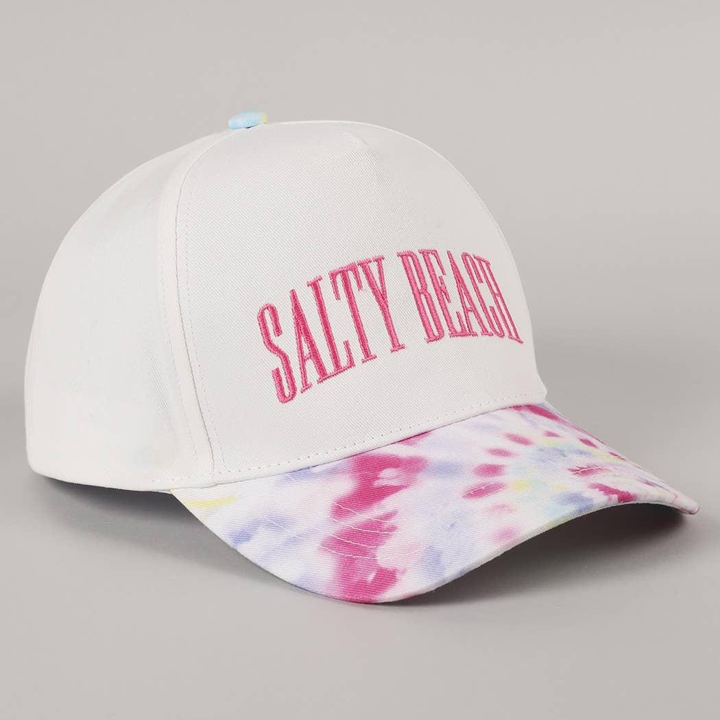 Fashion City - Vente Casquette de camionneur – femme - Casquette Trucker Teinture Tie-Dye Broderie SALTY BEACH5