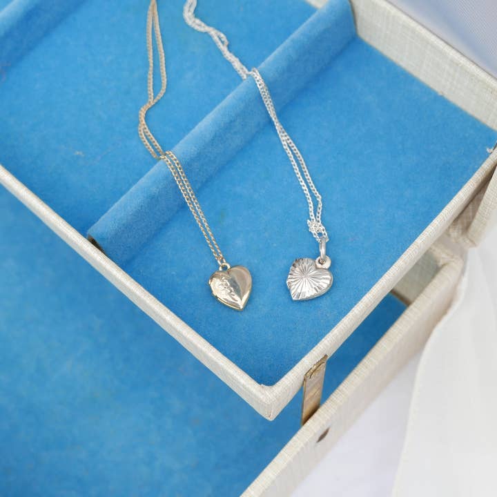 Stone Cooper - Wholesale Pendant/Charm Necklace - Vintage Sterling Silver Heart Locket1