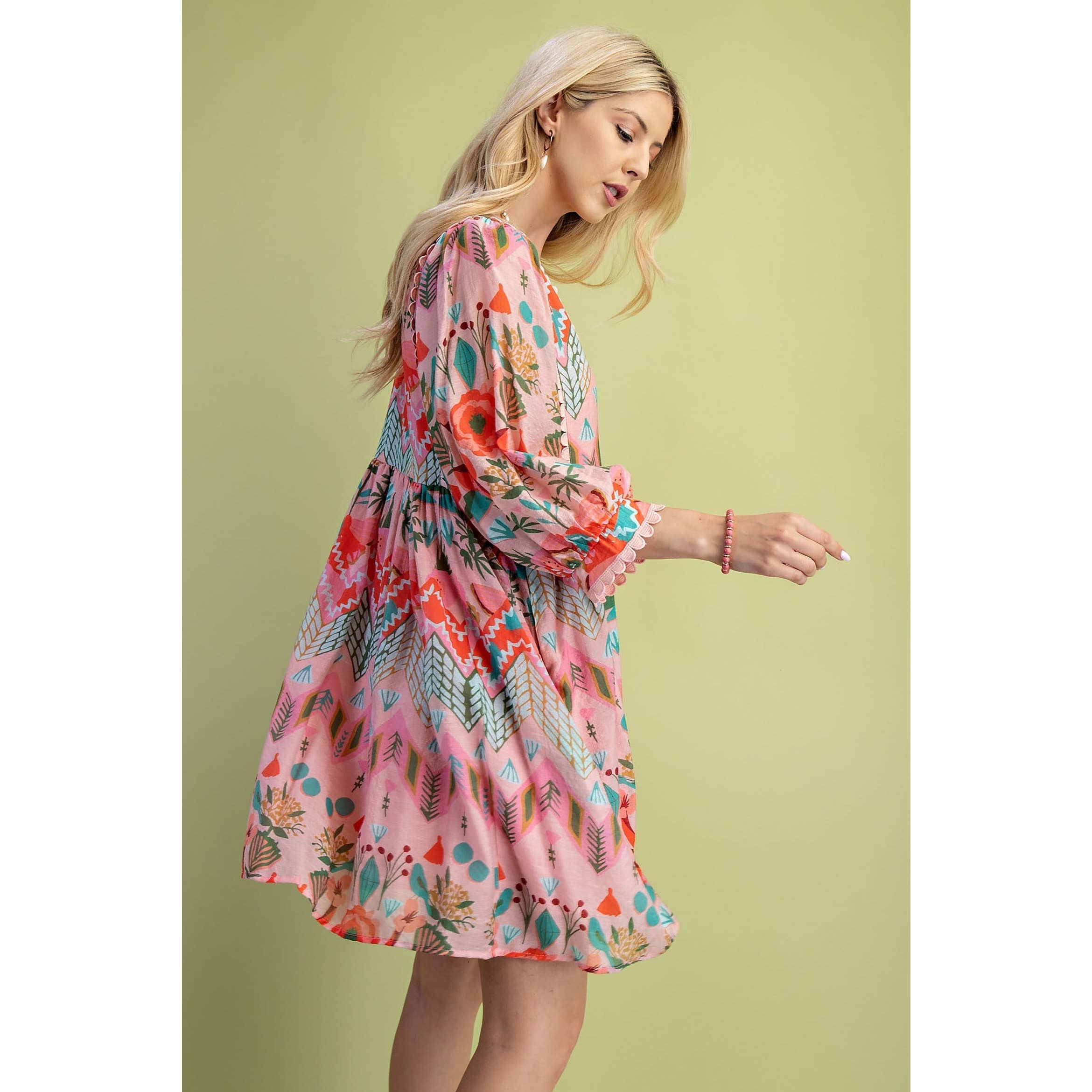 STYLE USA - Wholesale Dress - Women's - Printed Dress8