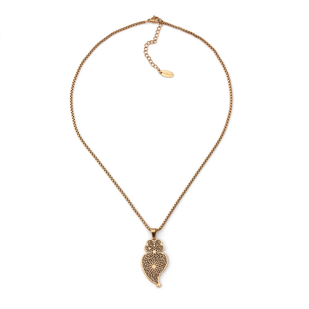 Shebiju - Wholesale Link & Chain Necklace - Heart of Viana Steel Necklace GN210324721