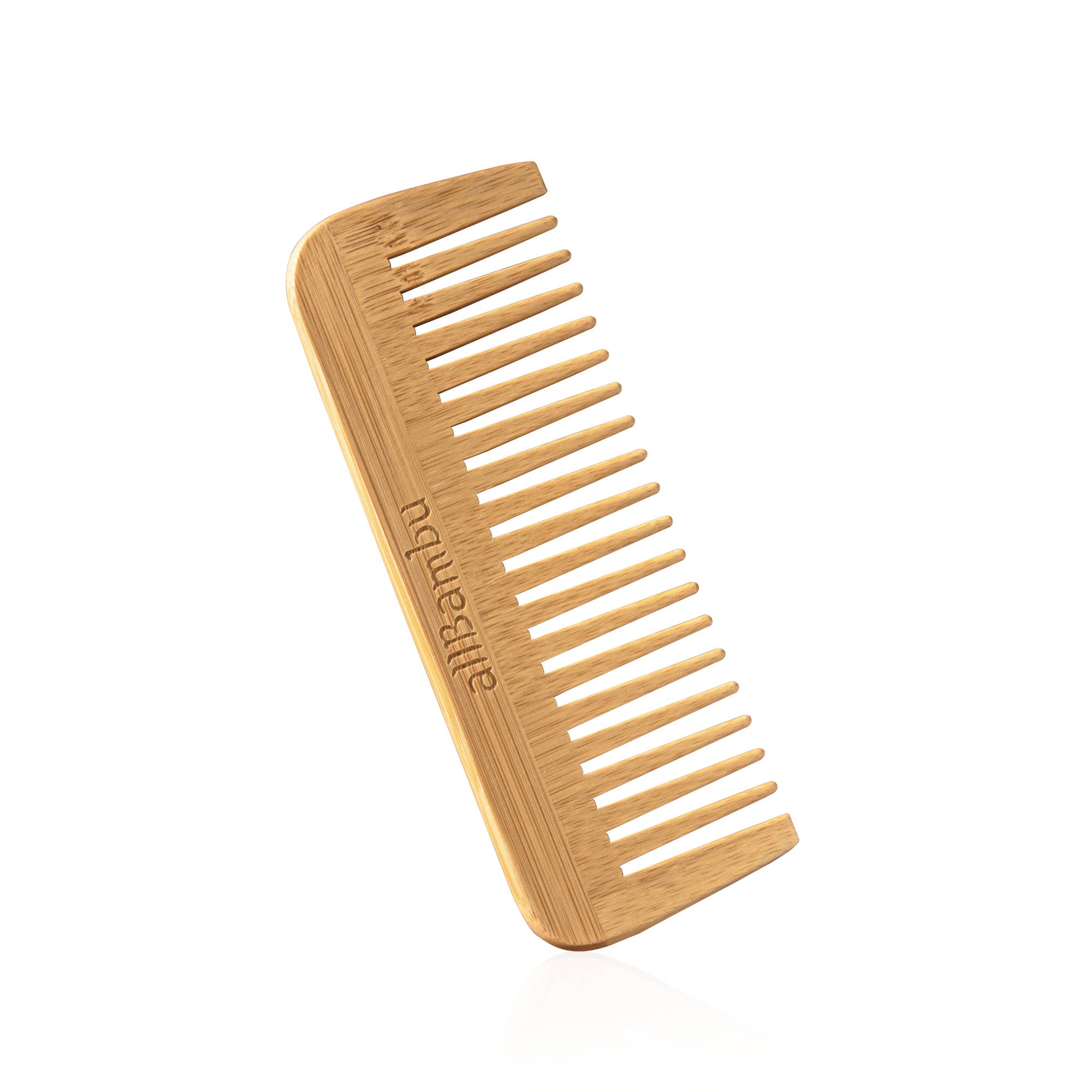 allBambu Inc - Wholesale Hair Brush/Comb - Bamboo Wide Tooth Comb