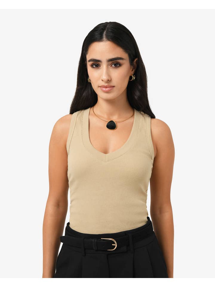 Forcast - Wholesale T-shirt – women's - Forcast Women's Devon V-Neck Singlet16