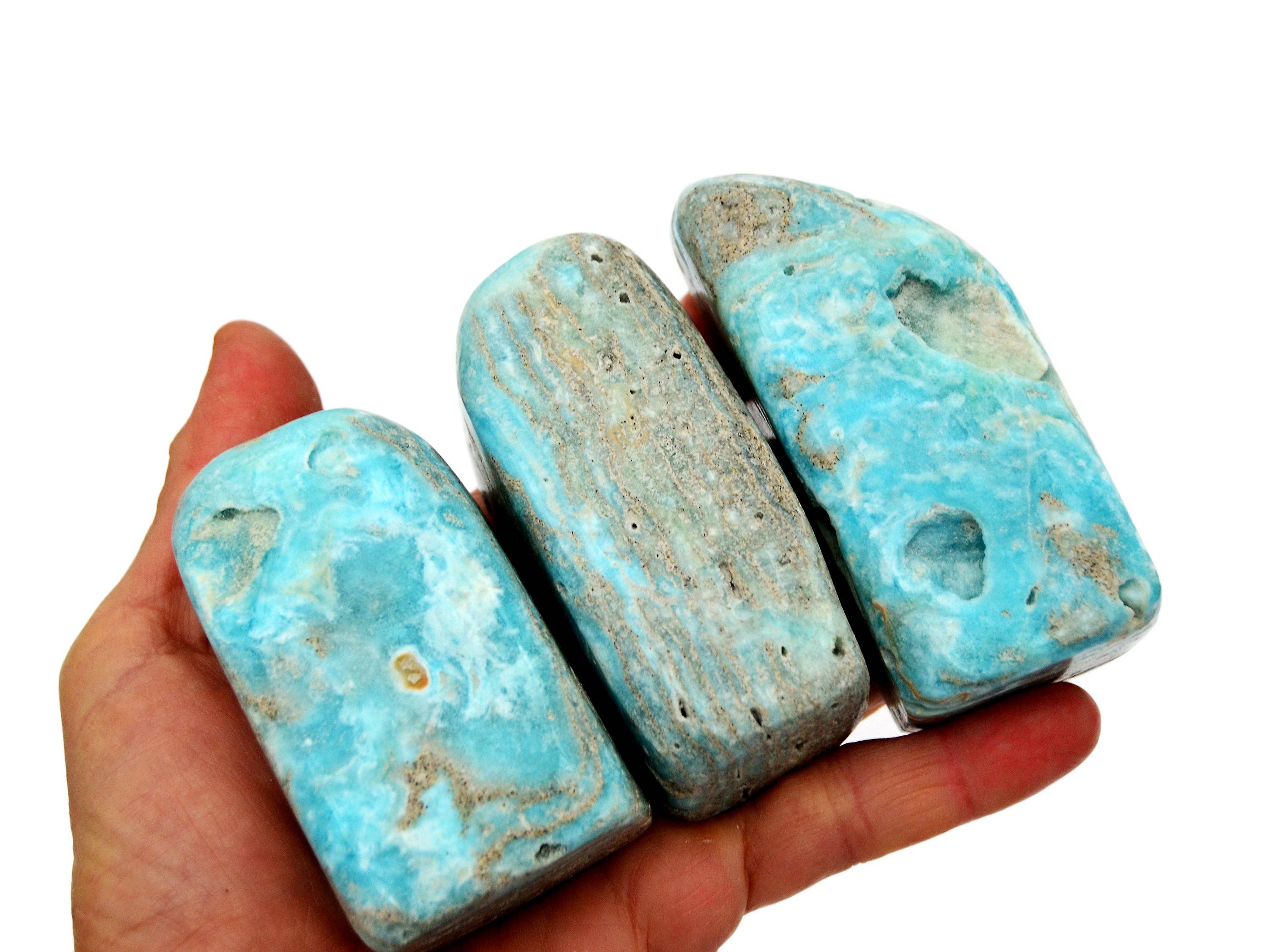 Kaia & Crystals - Wholesale Spiritual Stone/Crystal - Blue Aragonite Free Form Stone (50g - 700g)0