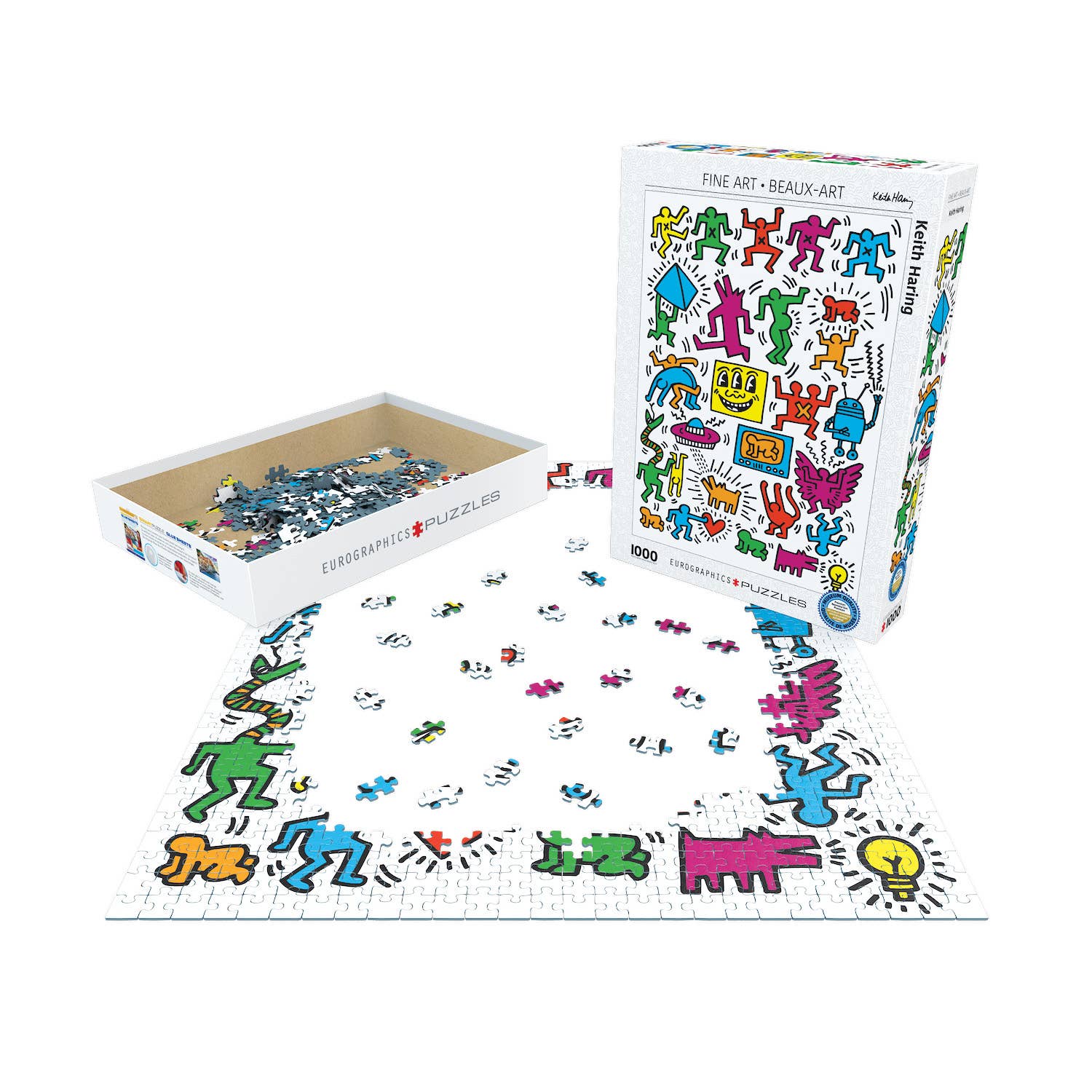 Eurographics Puzzles USA - Vente Puzzle – adulte - Keith Haring - Collage1