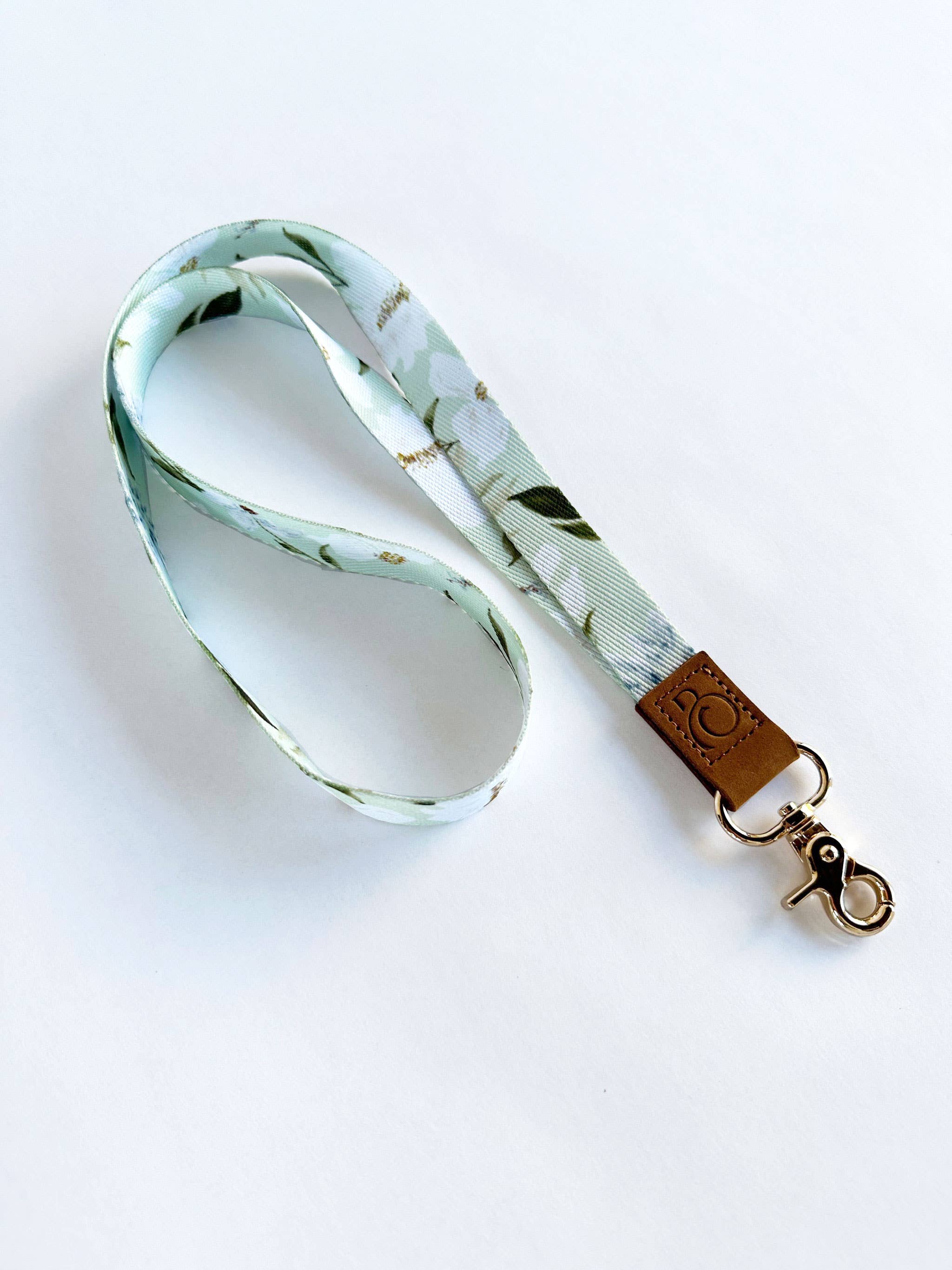 Beth Schneider Designs, LLC - Wholesale Lanyard - Women's - Neck Lanyard with Leather Embossed Closure and Gold Lobster Claw3