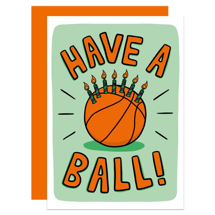 Basketball Pun Birthday A6 Card for wholesale by TeePee Creations