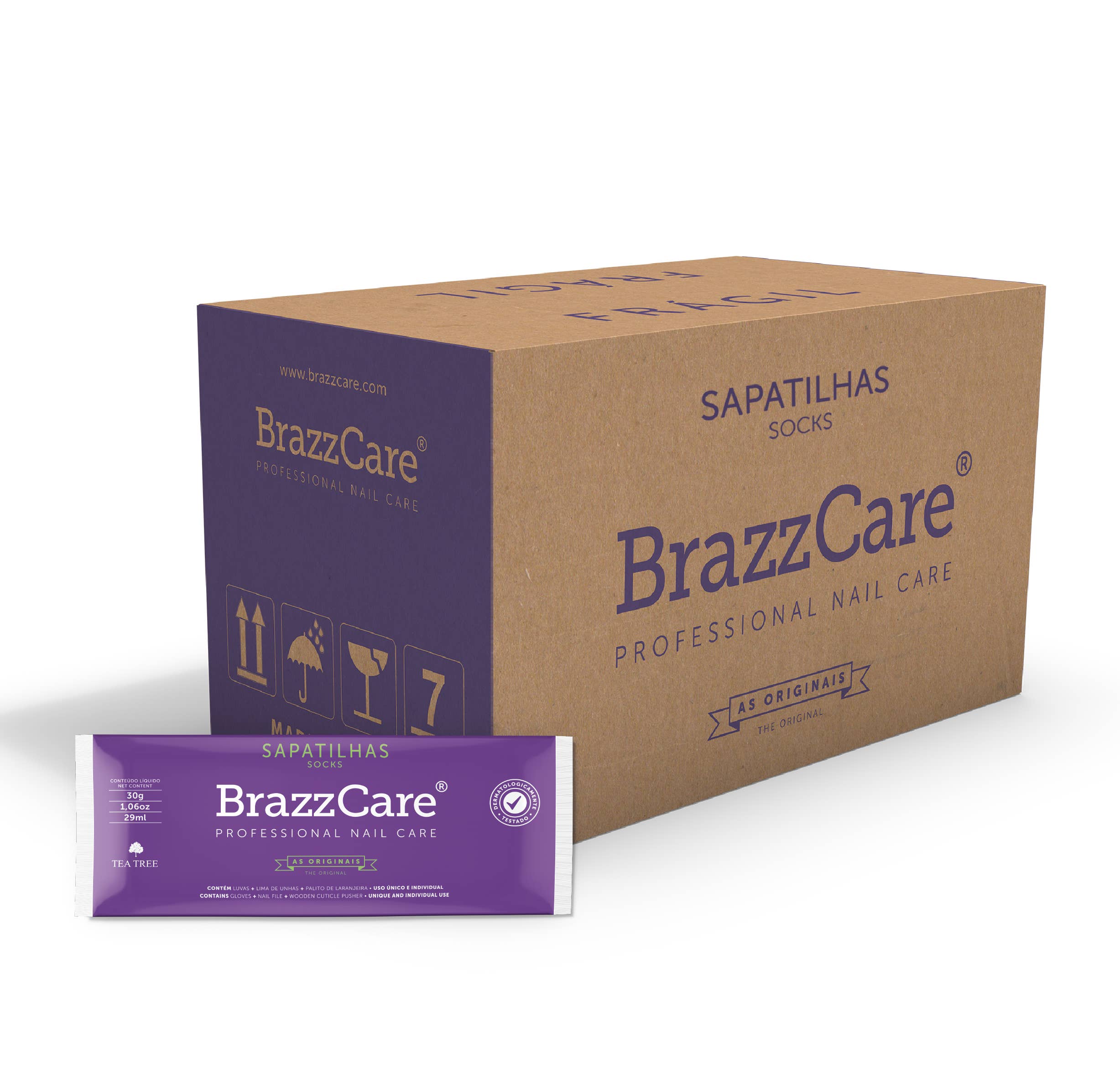 BrazzCare - Professional Nail Care - Wholesale Foot mask - Pedicure Box - 90 Kits