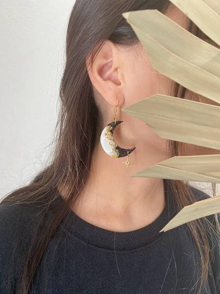 Geode Black and White Moon for wholesale by Everything Ky and I