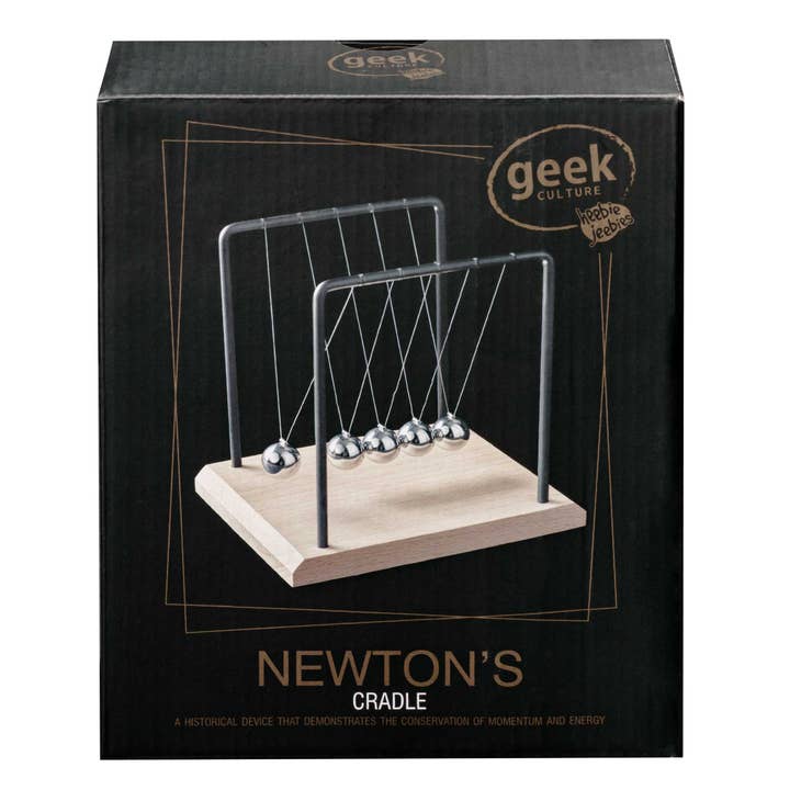 Newtons Cradle Beach Timber 18cm for wholesale by Heebie Jeebies USA