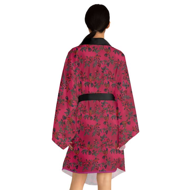 Robe kimono à manches longues imprimée Depression Robe pour la vente par Le Fae Rouge