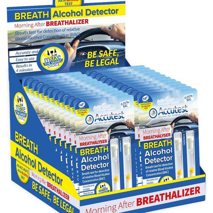 My Wholesale Warehouse - Wholesale Gag Gift/Novelty Gift - Accutest Alcohol Disposable Breathalyser (Twin pack)1