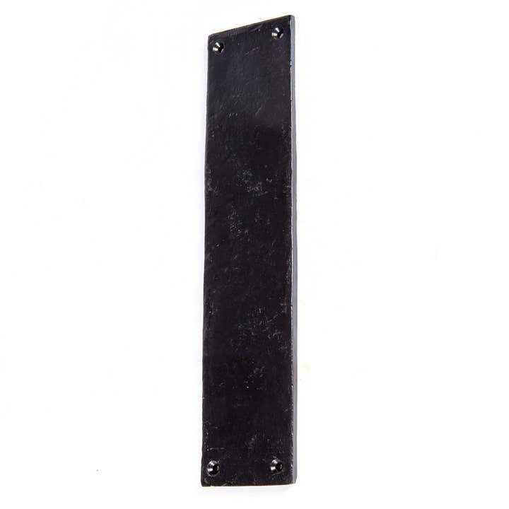 Rinkit Ltd - Wholesale Knob/Pull - Rustic Door Push Plate - W65mm x H295mm - Black