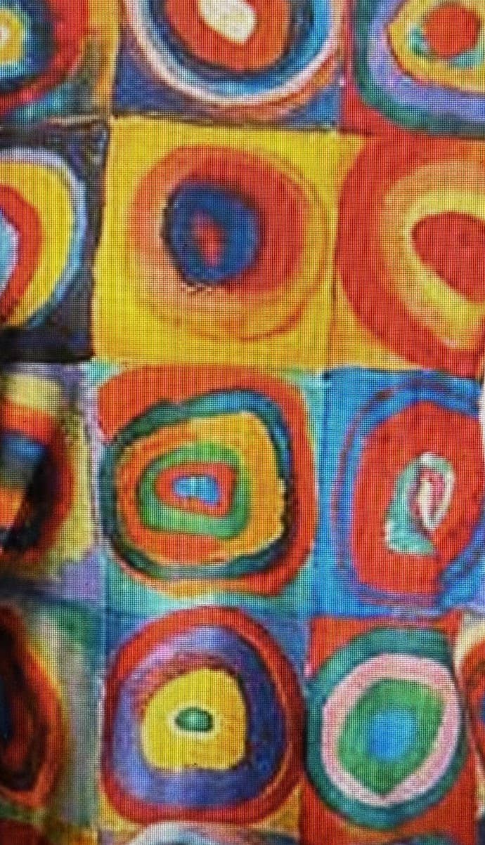 Breeke - Wholesale Tunic - Women's - Kandinsky Color Study Swing Top (SW-WK-SQUARES)1