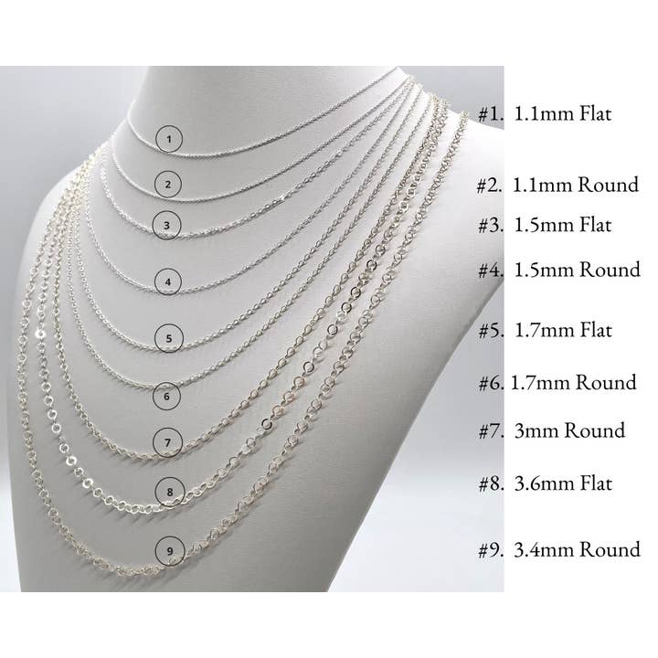 Cali Findings - Wholesale Link & Chain Necklace - 9 Styles Any Length 925 Sterling Silver Cable Necklaces2