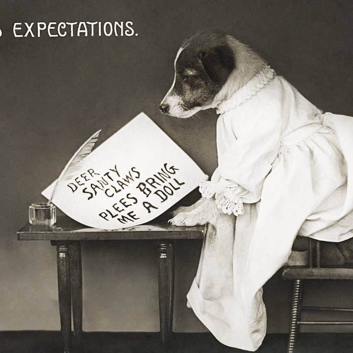 Xmas Expectations, early 1900 Christmas Cards
Holiday Cards for wholesale by The Retrospect Group Collection