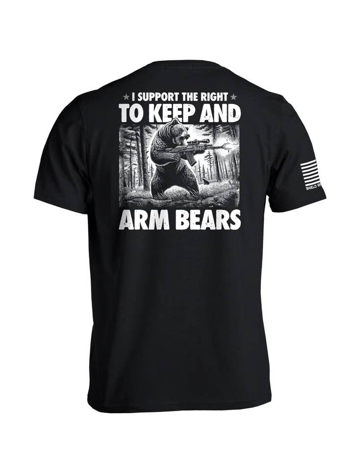Shield Republic LLC - Wholesale Screen Printed T-Shirt - Men's - I Support the Right to Keep and Arm Bears