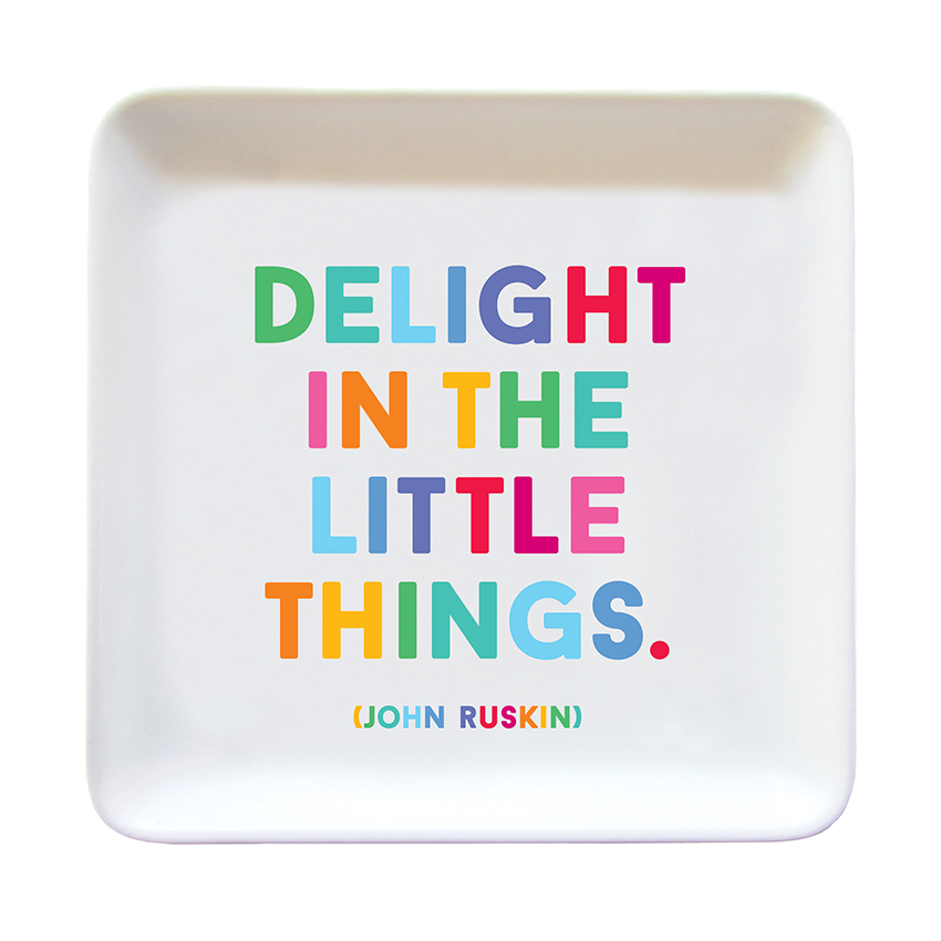 Quotable - Vente Assiettes/plats/bols de décoration - Bibelots - TRD316 - Delight Little Things (Ruskin)0