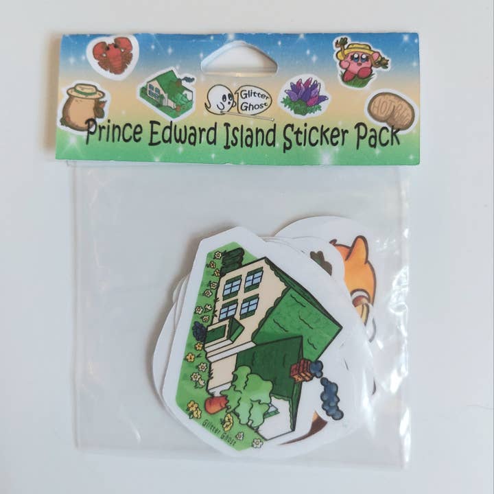 Prince Edward Island, Canada - Assorted Sticker Pack - Nine for wholesale by Glitter Ghost Clothing and Accessories