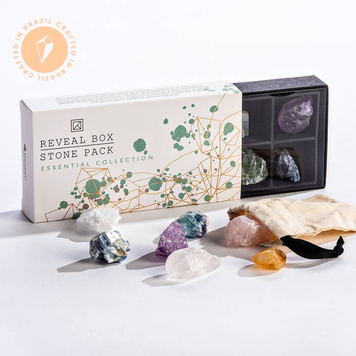 Essential Collection Crystal Reveal Box - Crafted in Brazil for wholesale by GeoCentral