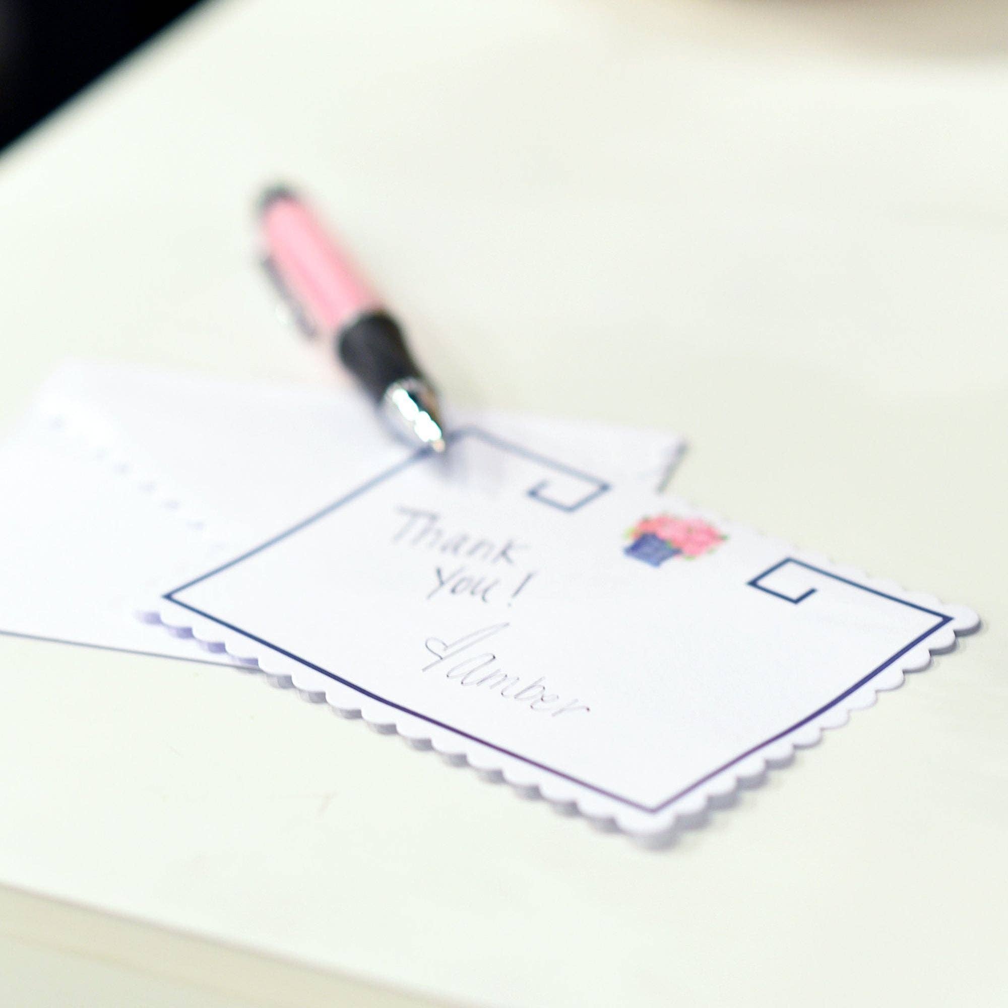 Mainstreet Collection - Venta al por mayor Conjunto de papelería y tarjetas - Nota plana en forma de vieira de Southern Blooms5