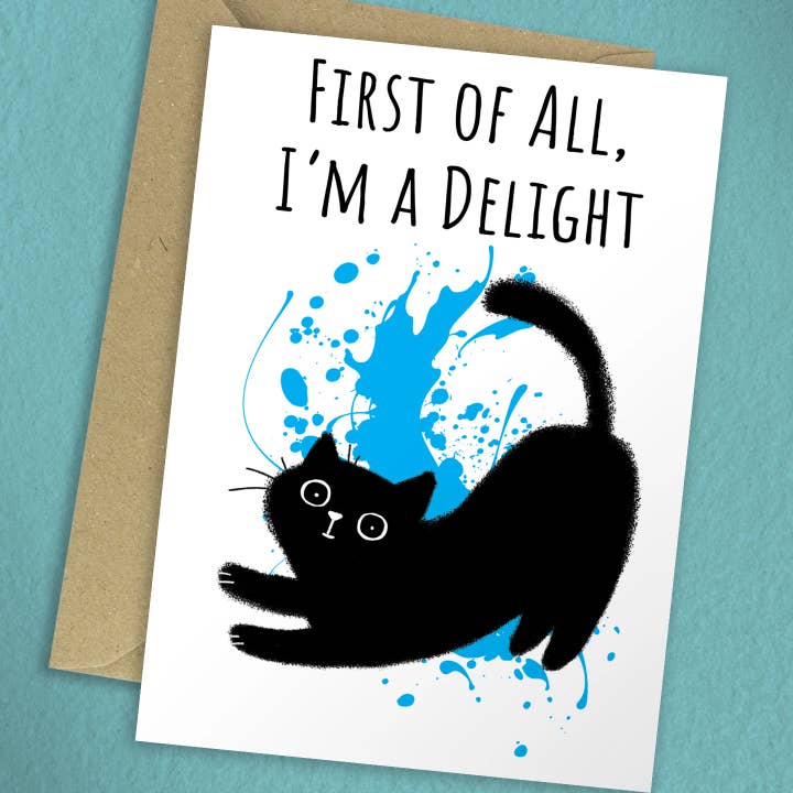 Fröhliche Campurr-Katzenkarte: Ich bin ein Vergnügen für den Großhandel von Happy Campurr