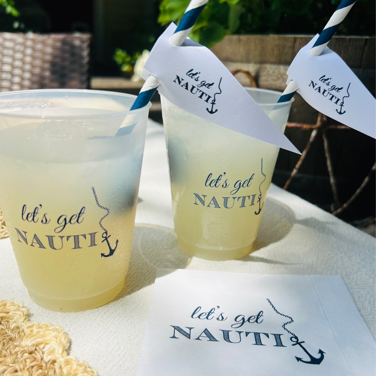 Sunshine Daisy LLC - Wholesale Disposable Napkin - Let's Get Nauti Cocktail Paper Napkins5