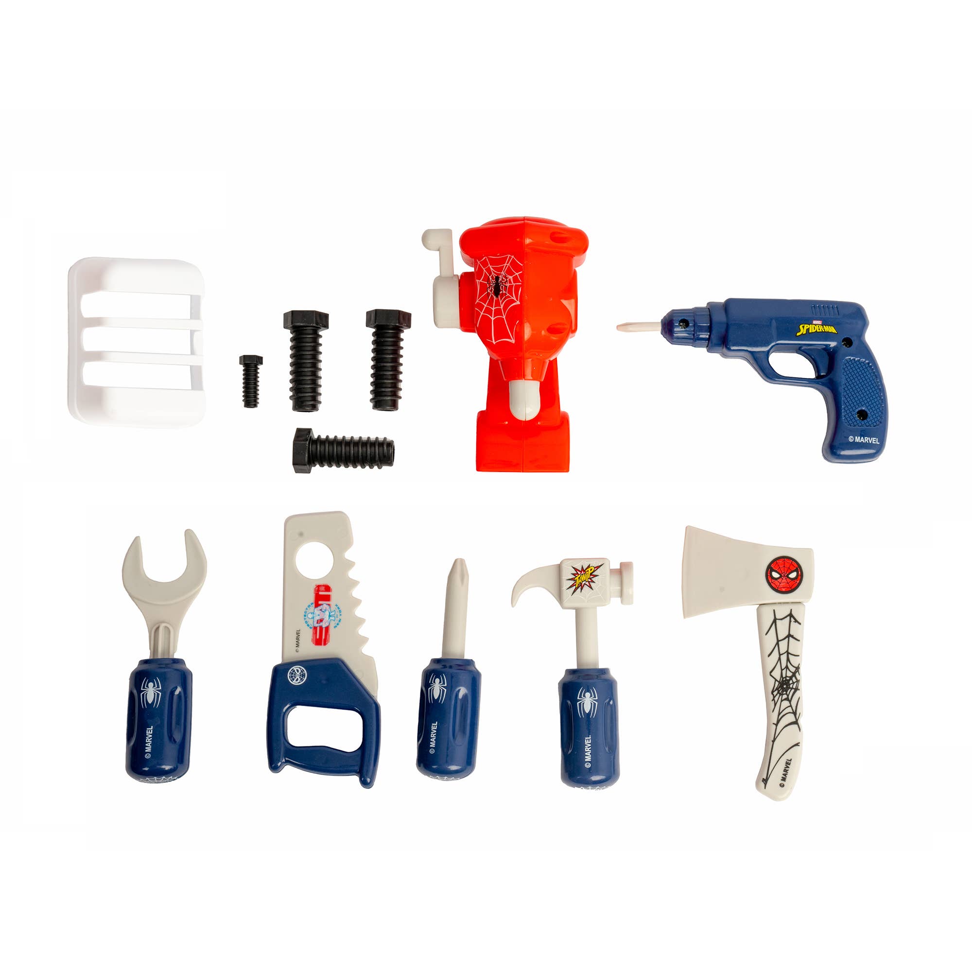 World Tech Toys - Wholesale Toy Set - Kids - SpiderMan Handyman Backpack 18 Piece Tool Set1