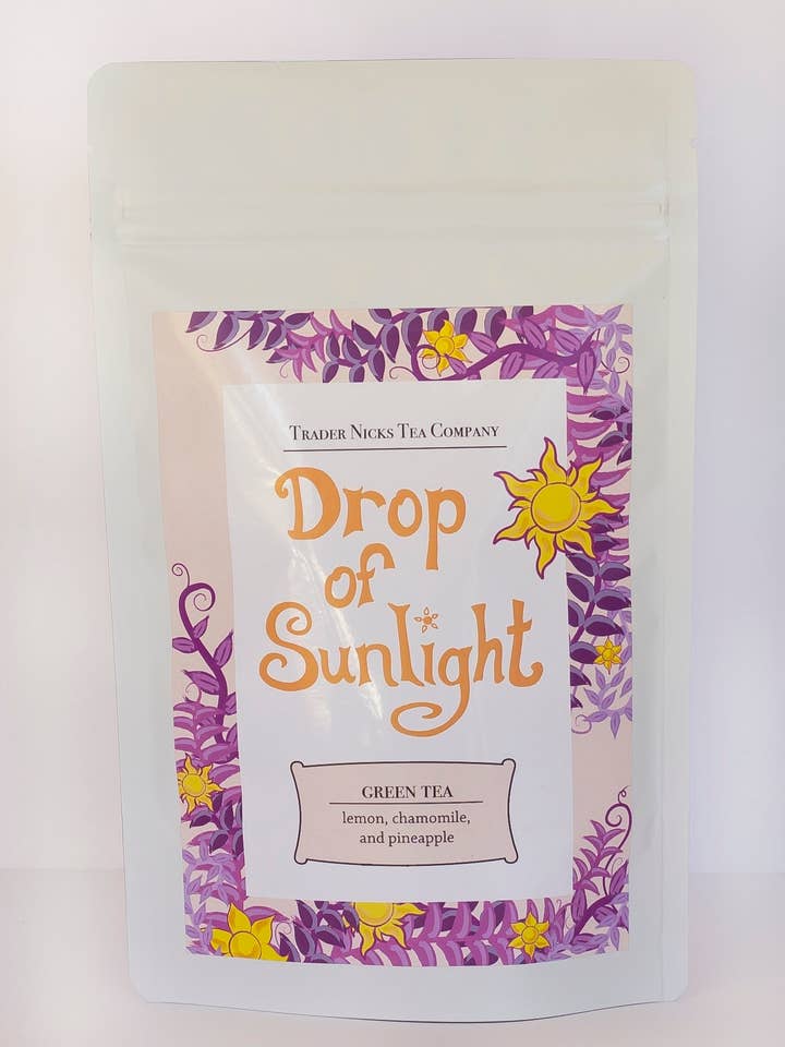 Dråbe Sollys Citron Ananas Grøn Te for engroshandel hos Trader Nicks Tea Company