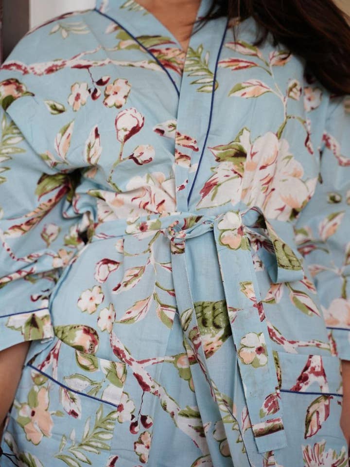 Hopes Unlimited - Wholesale Robe - Women's - Robe Cotton Printed4