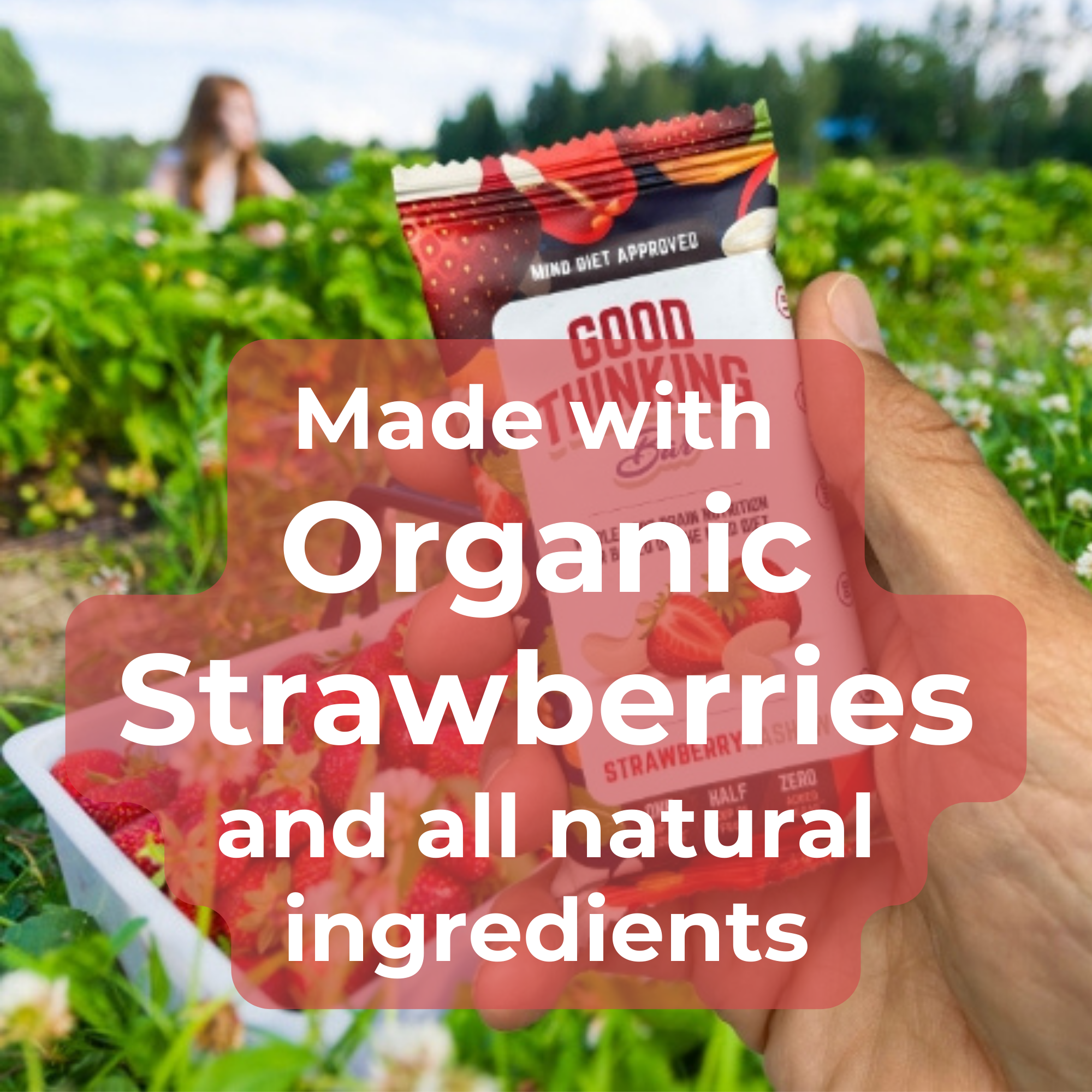 Good Thinking Foods - Wholesale Snack Bar - Strawberry Cashew (Box of 12) WHOLESALE7