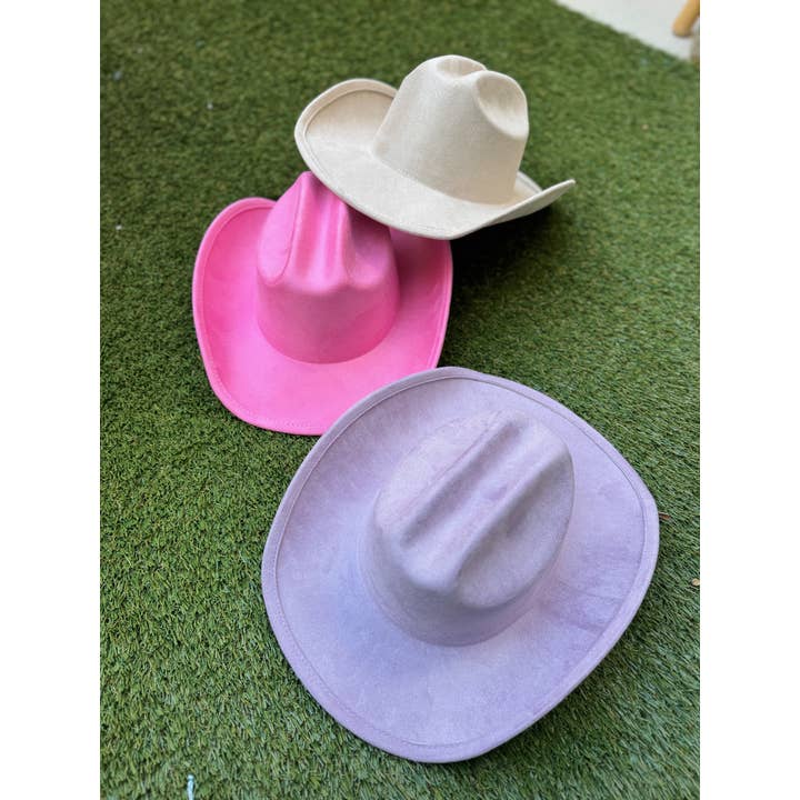 Love and Thyme - Wholesale Cowboy Hat - Women's - Best Seller! Vegan Suede Solid Color Western Cowboy Hat