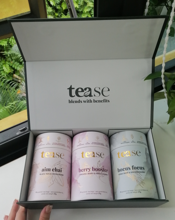 Tease | Wellness Tea Blends + Accessories - Wholesale Gift Box - Gift Boxes (Flat Packed)1