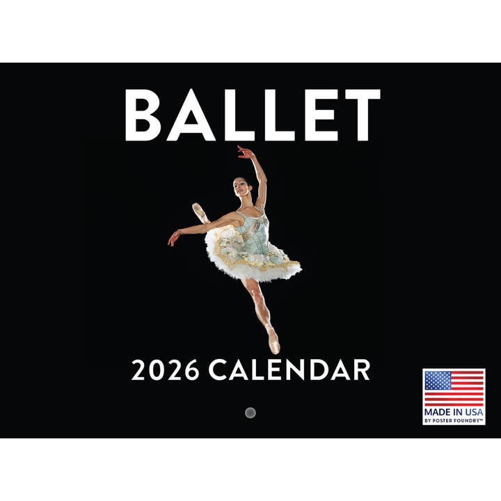 Balletkalender 2026 Maandelijkse Muurkalender 12 Maanden | Gemaakt in de VS voor wholesale door 2026 Calendars