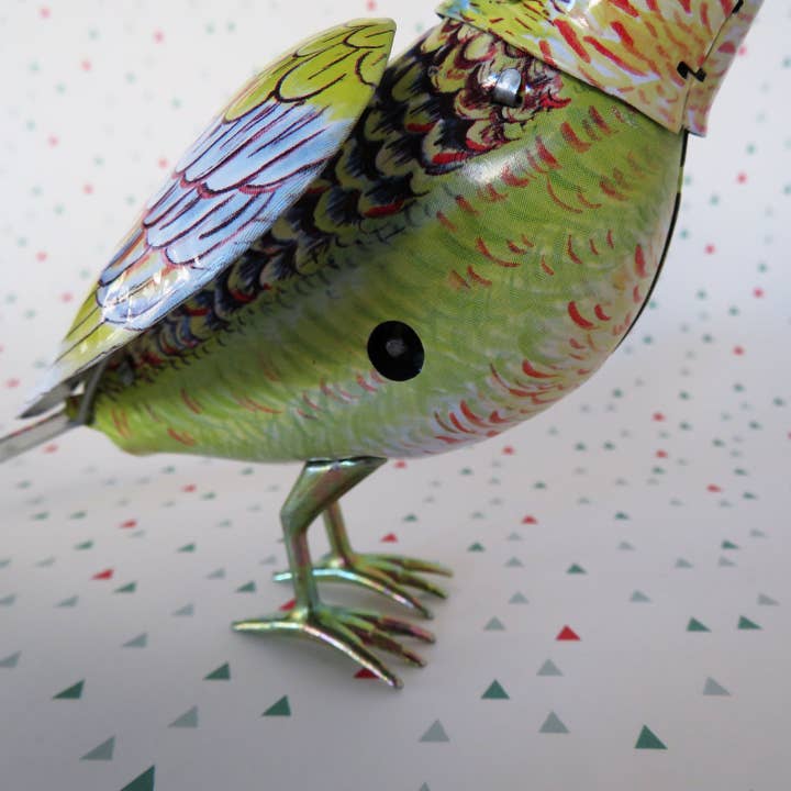 Tribal Trade GmbH - Wholesale Decorative Figurine - Tin toy singing bird songbird9